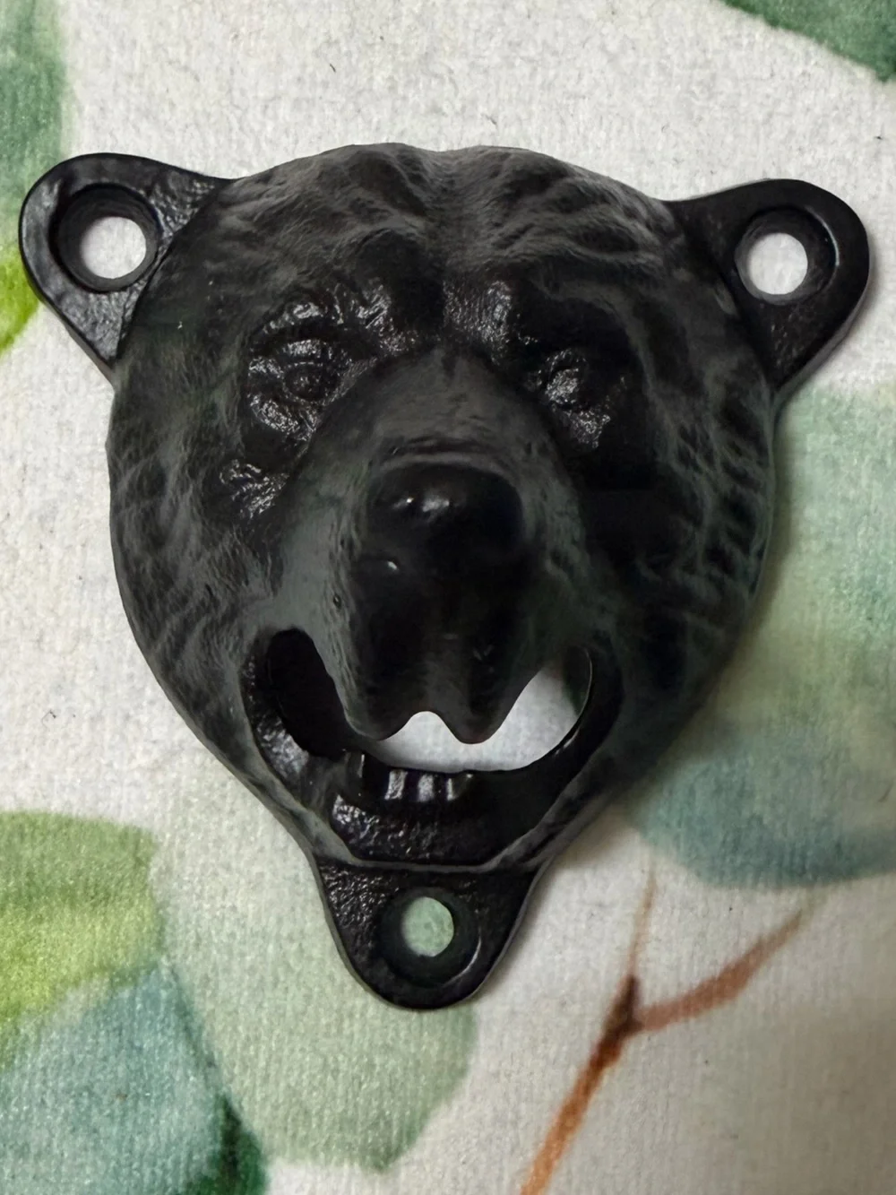 Black Bear Head Bottle Opener- Decorative Cast Iron opener